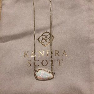 Kendra Scott White Opal Necklace